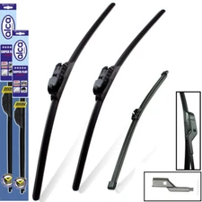 Fits Skoda Fabia 2006-2013 alca Super Flat Wipers Full Set ASFS21"21"TL 13"V