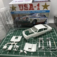 74 Chevy Vega Pro Stock HARD BODY 4 Slot Car? W 2 Hoods MPC 1:25 LBR Model Parts