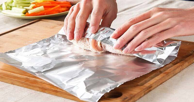 Heavy Duty Aluminum Foil Roll With Easy Tear Dispenser - 200 FT X 12 Inch Wide Tin Foil For Food Wrapping, BBQ, Grilling & Roasting - Non-Stick Foil Aluminum Roll For - View #3