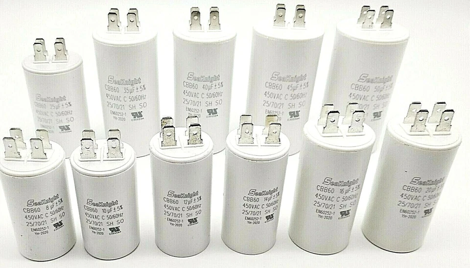 Kondensator bis 450V~ AC 8µF-50µF +-5% Anlaufkondensator Motorkondensator CBB60