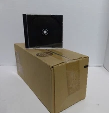 25 JEWEL CASES 1CD DVD CASE  BLACK INSERT ""LOGO"" COMPACT DISC DIGITAL AUDIO