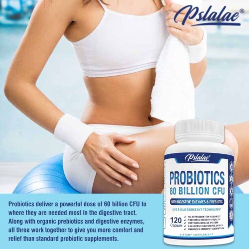 Probiotics 60 Billion CFU - Prebiotics, Digestive Enzymes - Digestive Health - Picture 6 of 11