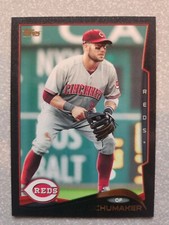 2014 Topps Black Skip Schumaker #428 Short Print SP SSP Cincinnati Reds /63