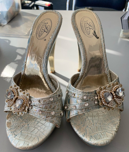 BOLARO BY SUMMER RIO WOMEN'S RHINESTONE HEELS SANDALS SIZE 8 1/2 99174-B - Picture 10 of 10