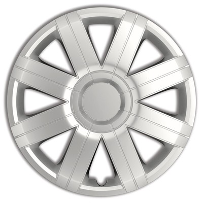 AutoStyle Copricerchi California 16 Pollici Argento - Set Da 4, In Plastica ABS, Universali