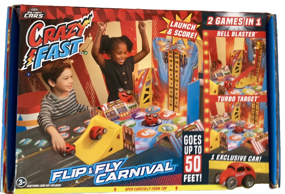 Little Tikes Crazy Fast Flip & Fly Carnival Playset One Exclusive Pullback Car - Image 3 of 3