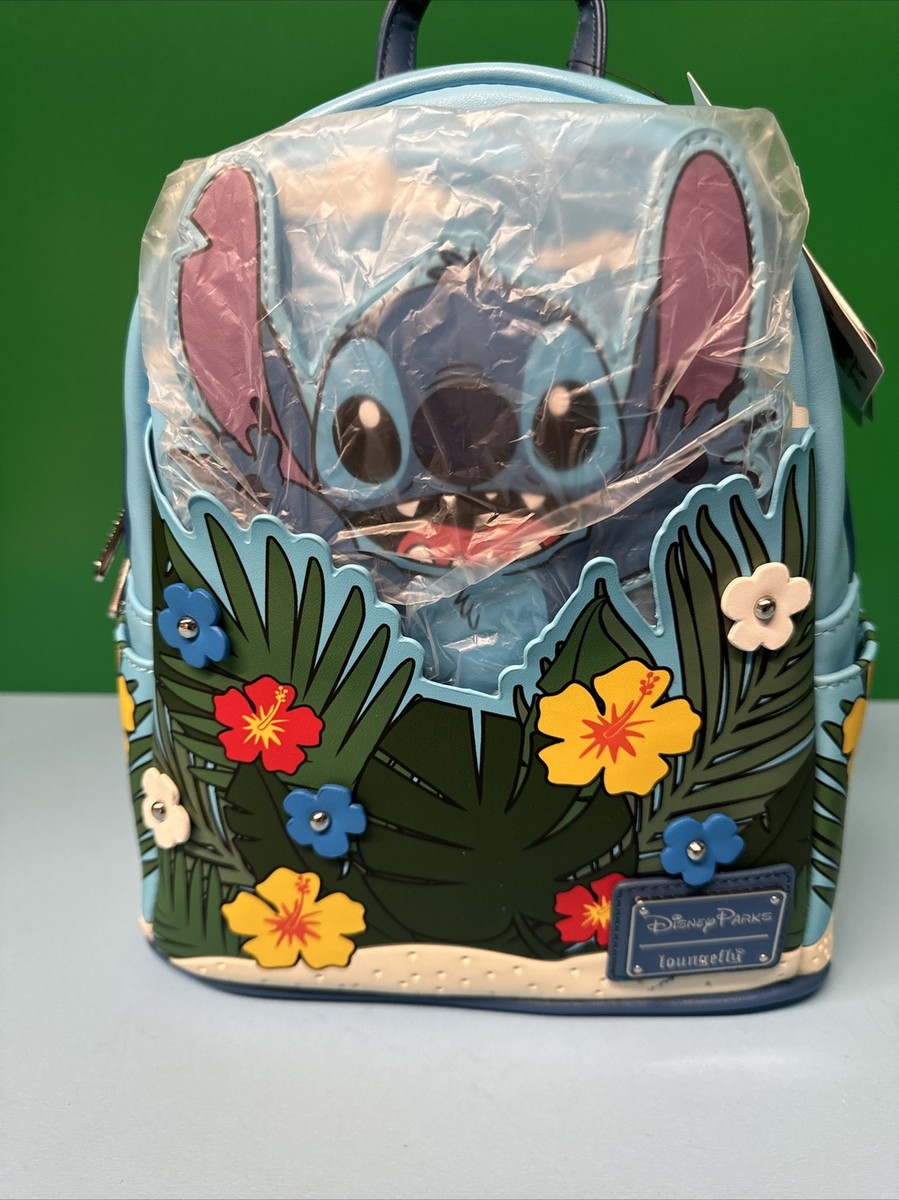 Loungefly Disney Parks Stitch Pop-Up Summer Tropical Floral Mini