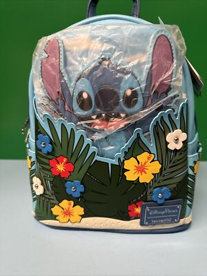 Loungefly Disney Parks Stitch Pop-Up Summer Tropical Floral Mini