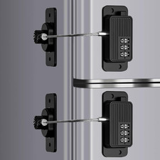 Paquete de 2 Cerraduras Refrigerador Paquete de 2 Blanco Con Candado Con Llave