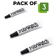 3X Polywatch scratch removal plastic paste repair for vintage and retro watches