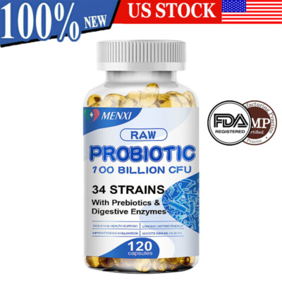 Probiotics Capsule 100 Billion CFU Potency Digestive Health Weight Management US