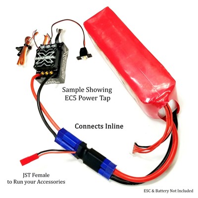 Connecteur d'alimentation en ligne EC5 à Dual JST NSDRC - NSD-EC5D Connecteur d'alimentation en ligne EC5 à Dual JST NSDRC - NSD-EC5D