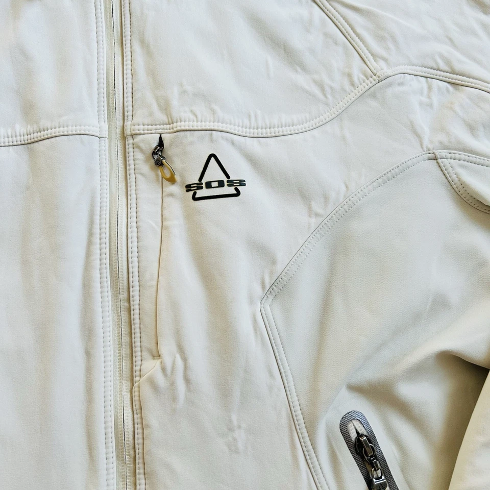 Mujer SOS Ropa Deportiva de Suecia Talla 40 UK 12 Blanco Activo Esquí Nieve Chaqueta Abrigo Foto 4 de 4