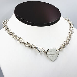 heart tag choker necklace