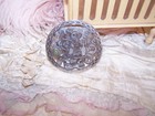 930 SILVER Onyx Mexico LG Round Pin Brooch | Aztec-Incan-Mayan Chief with Snake — photo 4