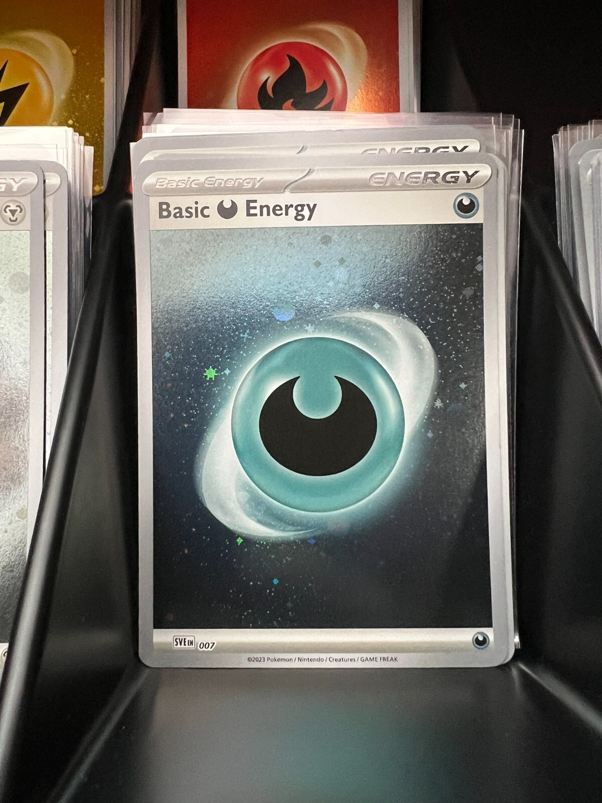 BASIC DARK DARKNESS ENERGY 007 151 POKEMON (COSMOS HOLO RARE)