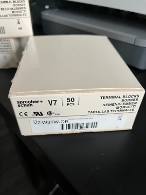 Allen Bradley Sprecher+Schuh V7-W3TW OR Orange Box of 50
