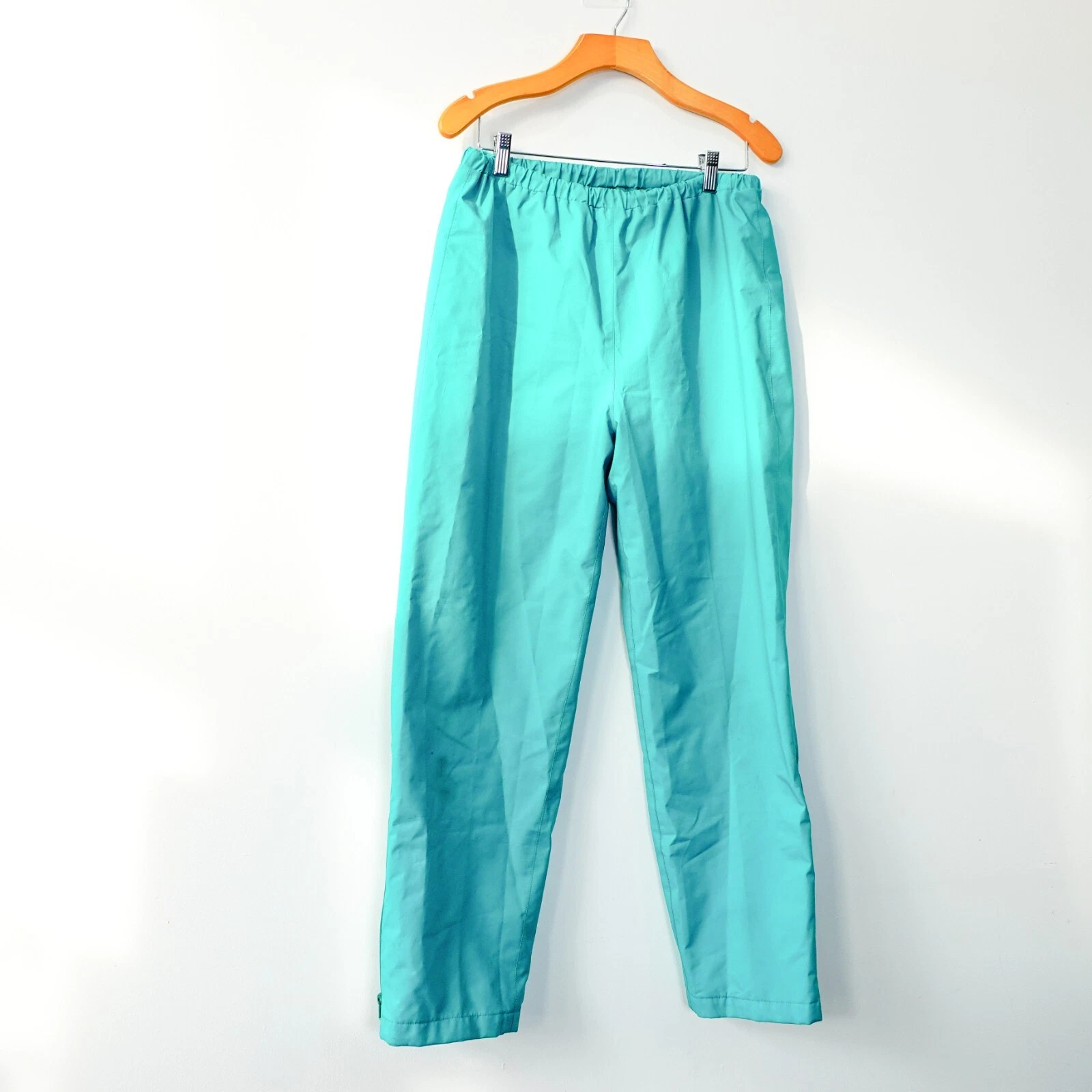 Eddie Bauer Pants Mens Medium Waterproof Windbreaker GORE TEX Packable Blue Rain