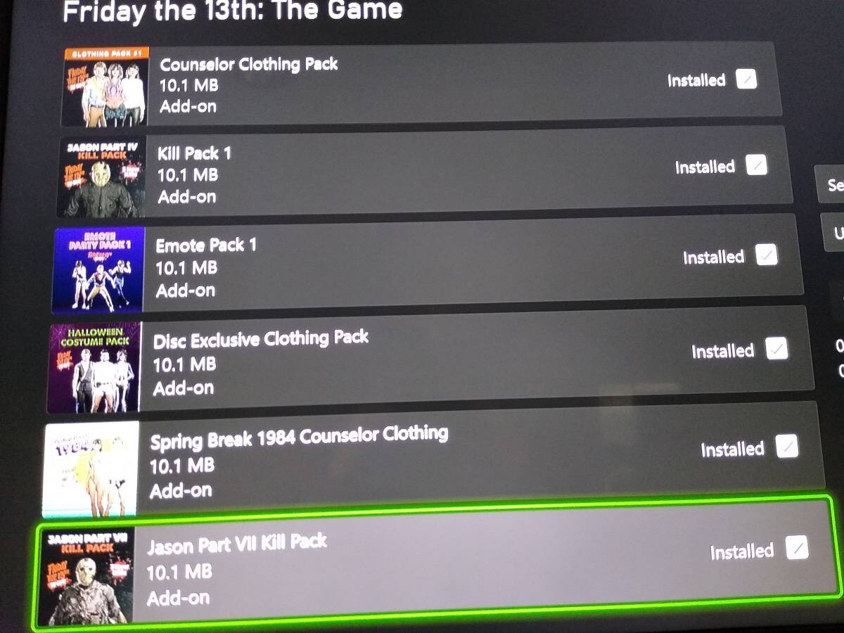 Savini Jason Hell Skin Exclusive Kickstarter ALL DLC Xbox One Friday