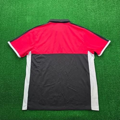 Mcdonalds Polo Shirt Men Large Red Black Vintage #55 Uniform Work Wear Employee - Picture 8 of 9
