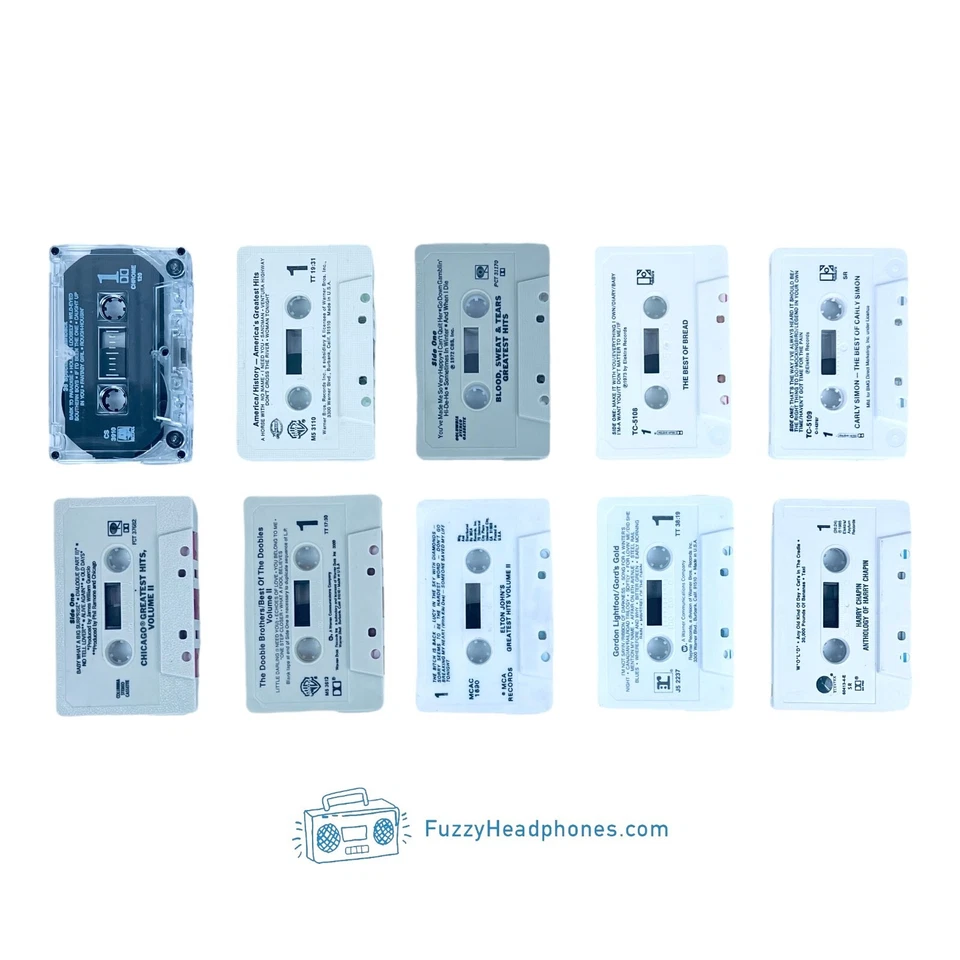 20 Classic/Soft Rock GREATEST HITS Cassette Tapes: Buffett Kansas Styx Monkees - Image 4 of 4