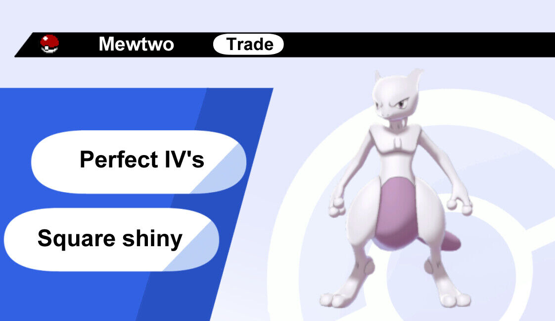 Shiny MEWTWO 6IV / Pokemon Brilliant Diamond and Shining Pearl 