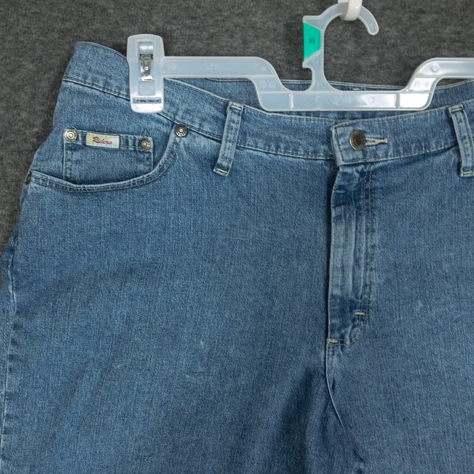 Vintage Riders Mom Shorts Women's Size 18 M Denim High Rise 9" Inseam Jeans - Image 3 of 4