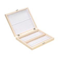 Microscope Slides Storage Holder 100PCS Wooden Box Storage New U0P0