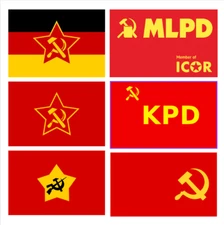 Germany KPD Flag - Marxist Leninist Communist Party Spartacus League MLPD KPD-ML