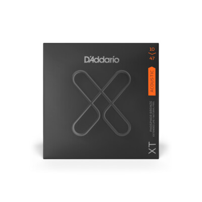 Three sets D'Addario XT Phosphor Bronze Acoustic Guitar Strings gauges 10-47