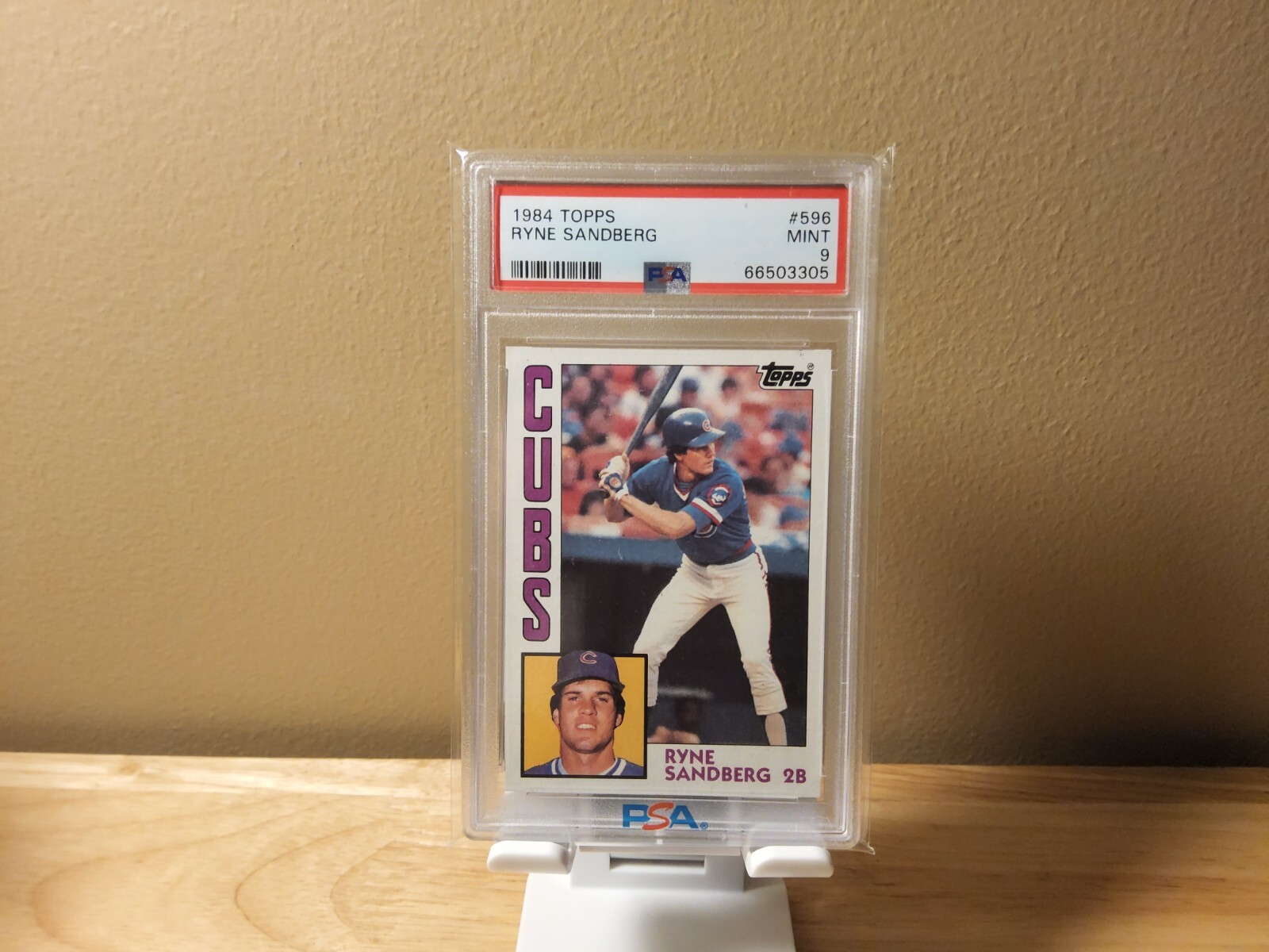 1984 Topps - #596 Ryne Sandberg PSA 9