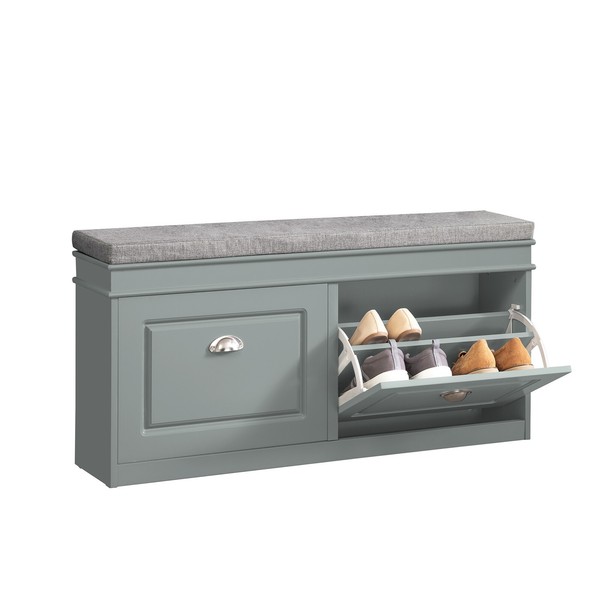Sobuy Schuhkipper Schuhbank Mit 2 Klappen Schuhregal Sitzbank FSR64-HG-image