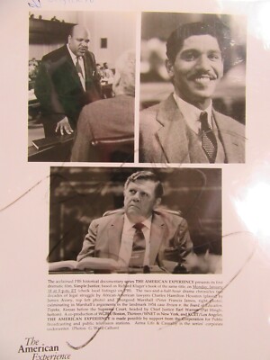 PAT HINGLE in THE AMERICAN EXPERIENCE: SIMPLE JUSTICE 1993 Press Photo