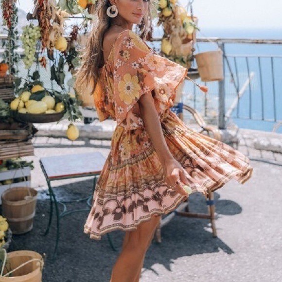 SPELL \u0026 THE GYPSY BUTTERCUP BELTED MINI DRESS SZ S NWT | eBay