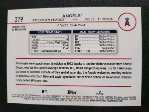 Shohei Ohtani All-Star Game Logo Variation HOLO Foil 2024 Topps ASG SP Angels - Picture 2 of 2