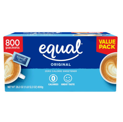 Zero Calorie Sweetener 0 Calories Sugar Substitute Packet Cereal Drink 800 Count