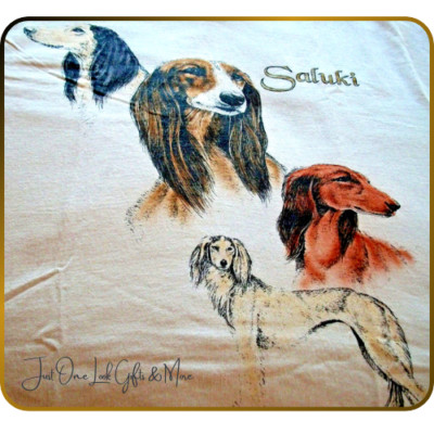 Saluki T-shirt Size 3XL 54/56 White