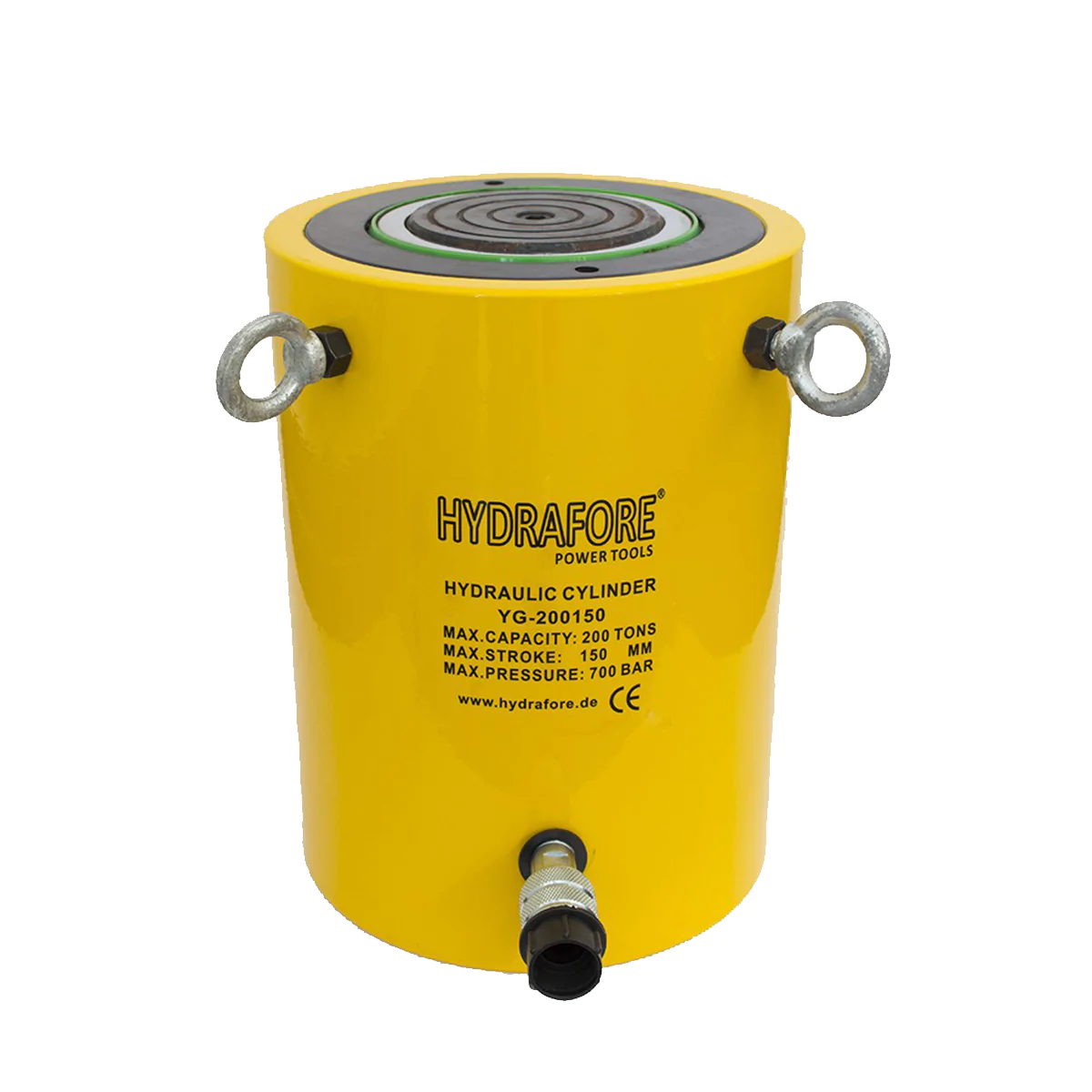 Hydrafore YG200150 200 tons 6" Stroke Single Acting Hydraulic Cylinder