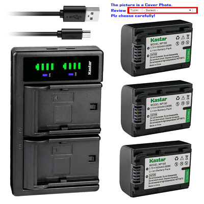 Kastar Battery LTD2 Charger for Ordro NP-180, Ordro AE8 Digital Camcorder  HD 4K