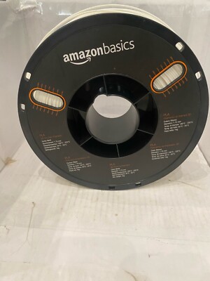 Amazon Basics PLA 3D Printing Filament | ABS I1.75mm I 1kg Spool | White