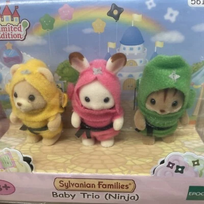 Sylvanian Families Ninja Babys 5616 Edición Limitada Raro Set Nuevo EPOCH