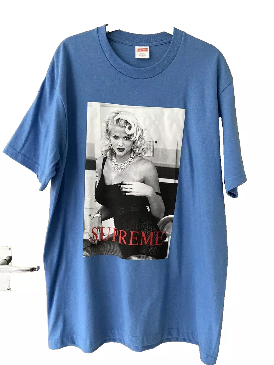 Blue supreme t shirt cheap