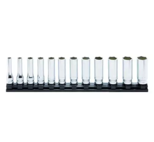Koken Z-EAL 3/8" 9.5mm SQ Hexagon Deep Socket Rail Set 12 pieces RS3300MZ/12 NEW