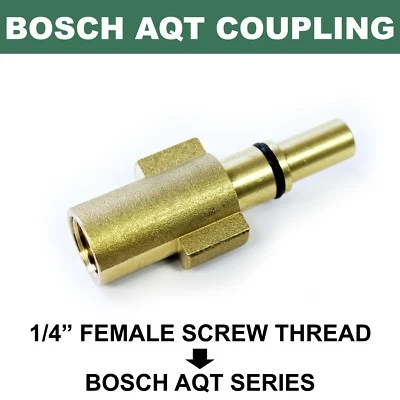 KIAM PRODUCTS Bosch AQT Aquatak Pressure Washer Lance Adapter Coupling to 1/4" Female Screw