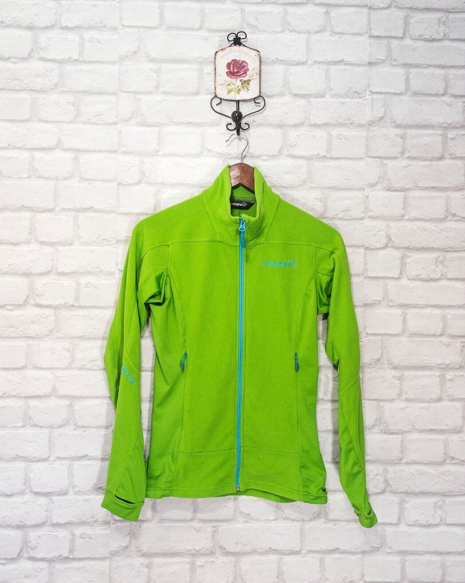 `Norrona Falketind Warm1 Women's Fleece Top Jacket Bamboo Green Size S