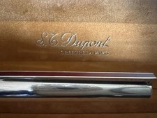DUPONT penna stilografica ARGENTO MASSICCIO 925 pennino ORO 18 KT clip lacca
