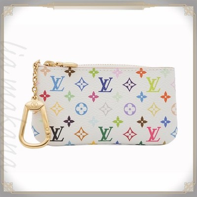 LOUIS VUITTON LV TM Karten Schlüsseletui Pochette Cle Monogram Multicolor...