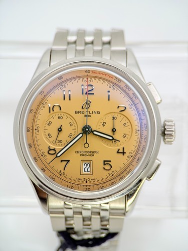 Breitling Premier B01 Chronograph Salmon Dial AB0145331K1A1