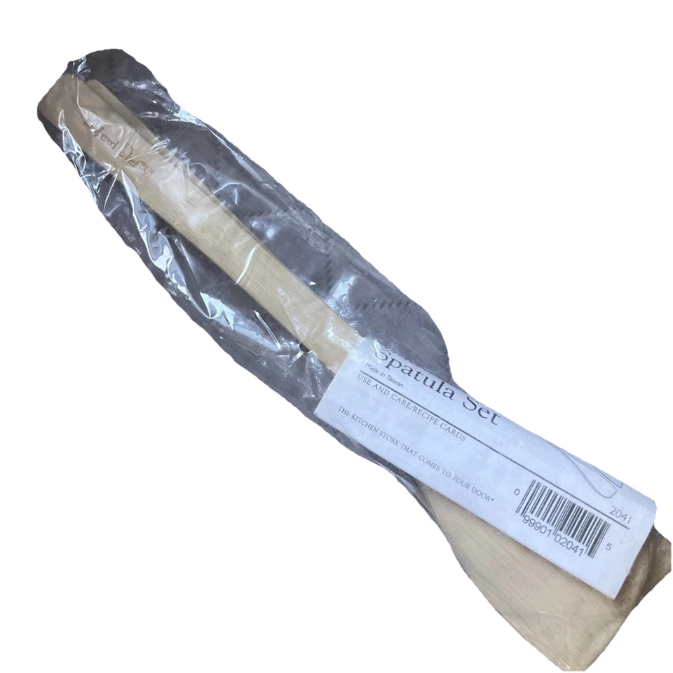 Pampered Chef Bamboo Spatula Set #2041 - Sealed New - Image 2 of 2