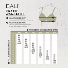 Bali Underwire Bra One Smooth U Ultra Light Illusion Neckline Convertible Women